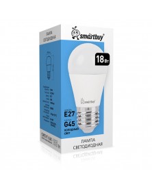 Лампа светодиодная SmartBuy (LED) G45-  18W-6000K E27 Холодный Днвной свет ..