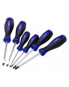 Набор отверток Smartbuy (SBT-PRO-SCN-6) 6 штук, шлицевые и крестовые, CR-V,..