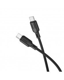 Кабель  Type-C - Type-C Borofone BX113 1.0 m,3.0A, Black, коробочка Силикон..