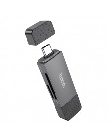 USB-картридер  HOCO (HB 45)  SD/MicroSD Black USB 3.0 - Type-C..