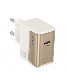 Сетевое Зарядное Устройство 220V- 1*Type-C выход   Hoco CS  72A  3.0A White..