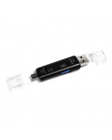 USB-конвертер SmartBuy (SBR-801-S)  USB, MicroUSB в USB, Type-C, OTG White..