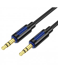 Кабель AUX 3.5 Jack вилка - 3.5 Jack вилка 1,0 м, Borofone BL20 Black, к.. Кабель AUX 3.5 Jack вилка - 3.5 Jack вилка 1,0 м, Borofone BL20 Black, к..