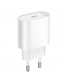 Сетевое Зарядное Устройство 220V- 1*Type-C выход   Hoco C  109A  3.0A White..