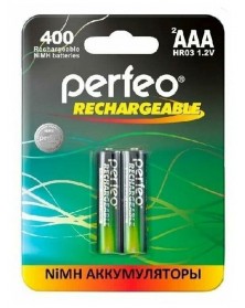 Аккумулятор PERFEO R03 AAA BL2 NI-MH 400mAh 1.2v (2/20).. Аккумулятор PERFEO R03 AAA BL2 NI-MH 400mAh 1.2v (2/20)..