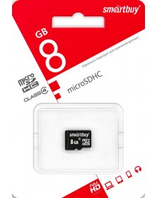 Карта памяти MicroSDHC 8Gb (Class 4) SmartBuy без Адаптера.. Карта памяти MicroSDHC 8Gb (Class 4) SmartBuy без Адаптера..
