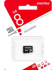 Карта памяти MicroSDHC 8Gb (Class 10) SmartBuy без Адаптера.. Карта памяти MicroSDHC 8Gb (Class 10) SmartBuy без Адаптера..