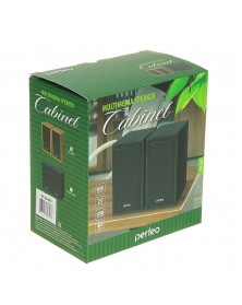 Колонки Perfeo PF- 084 BK Cabinet 2.0 (2* 3W) Дерево Black, пит.. Колонки Perfeo PF- 084 BK Cabinet 2.0 (2* 3W) Дерево Black, пит..