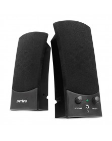 Колонки Perfeo PF-  210 Uno                    2.0 (2*   3W)  Black Пластик..