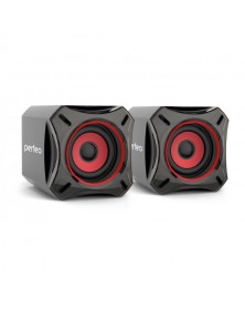 Колонки Perfeo PF-  812 Cube                  2.0 (2*   5W)  Black Пластик,..